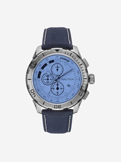 hodinky NAI19519G Modrá
