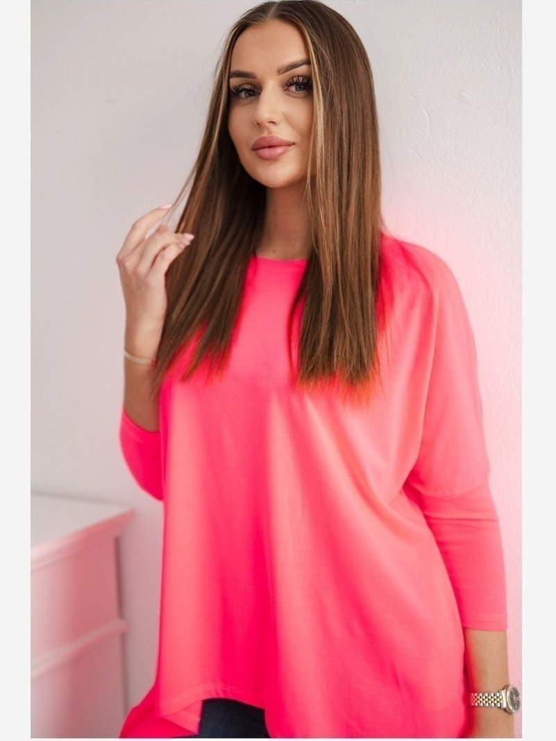 sveter oversize ružový neón