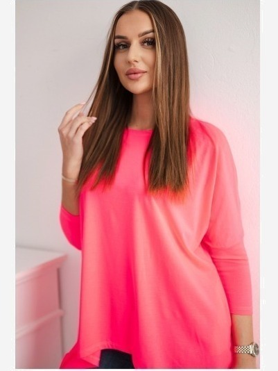 sveter oversize ružový neón