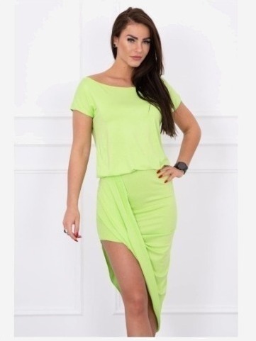 Asymetrické šaty zelená