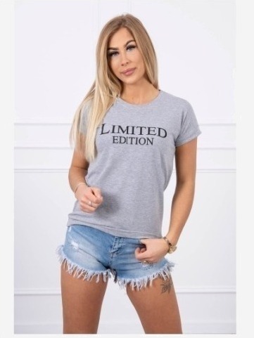 tričko Limited edition šedá