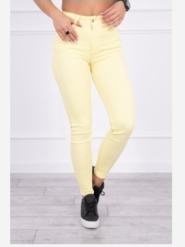 Denim džínsy žltý