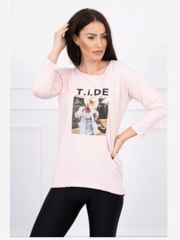 Tričko s potlačou Tide ružová