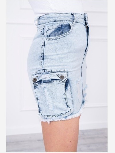 džínsová sukňa s bočnými vreckami