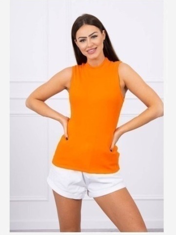 Tričko bez rukávov oranžový