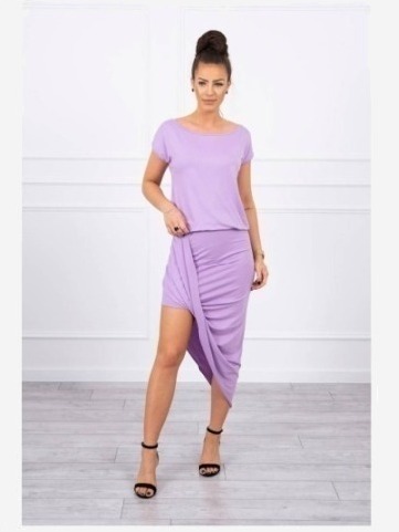 Asymetrické šaty fialová